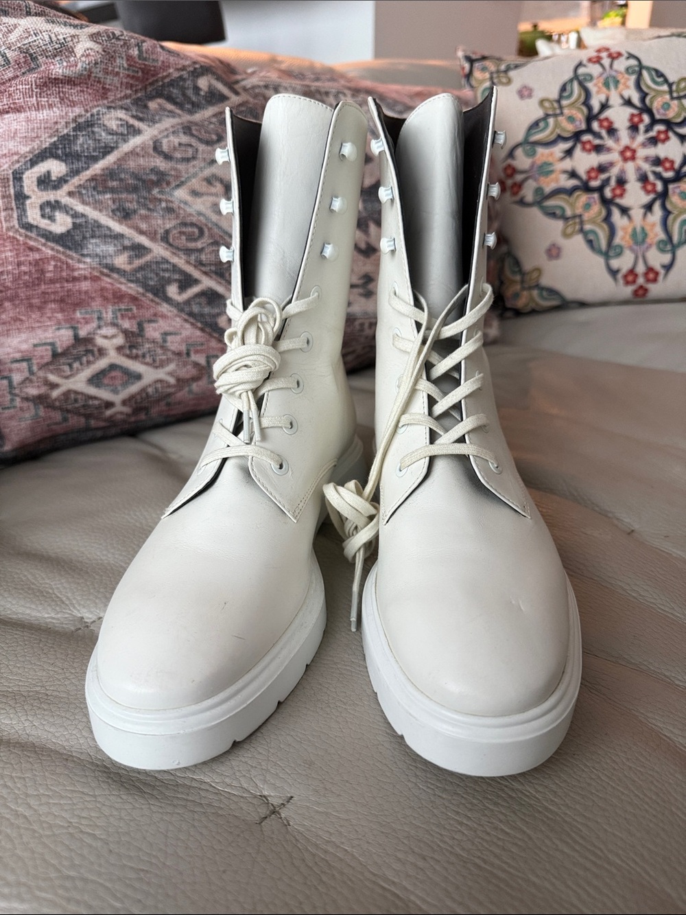 Stuart Weitzman Combat Boots